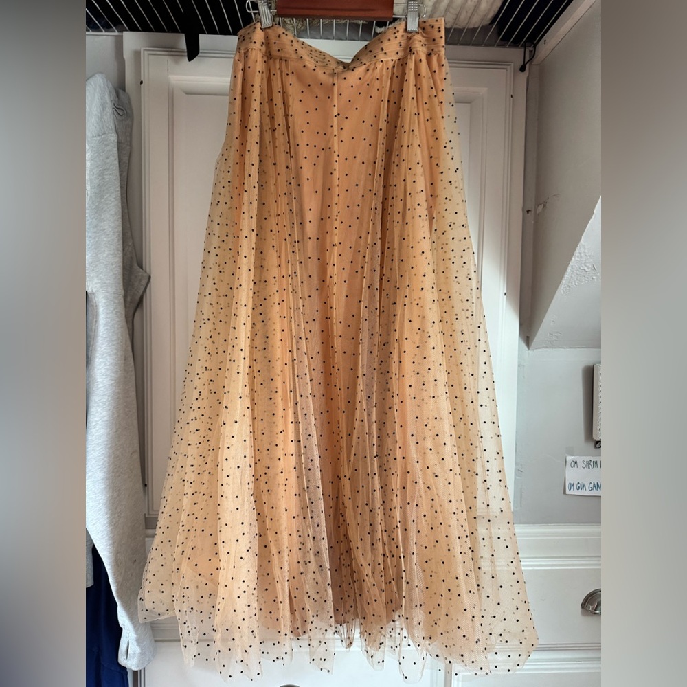 Sézane tulle midi skirt